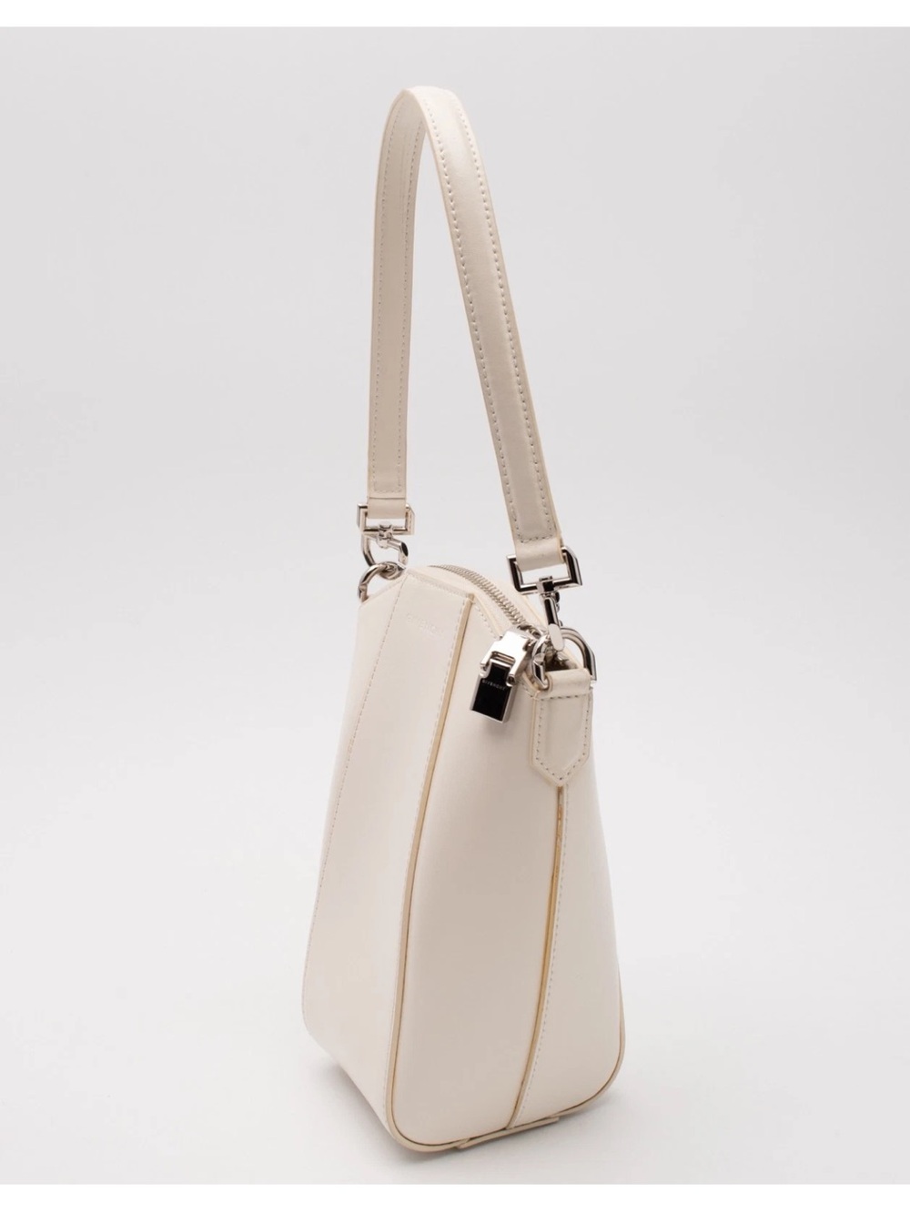 Givenchy Antigona Mini Xbody Bucket Bag Ivory Calfskin Silver Hardware Italy - Picture 3 of 9